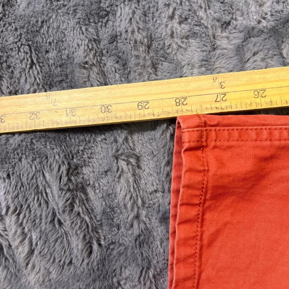 Bonobos‎ Mens Slim Straight Chino Pants 38x30 Coral Orange Cotton Trousers AN423